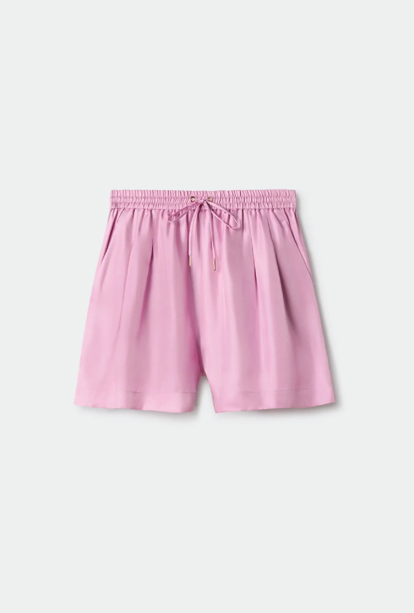 TWILL SLOUCH SHORTS FIG sold by Silk Laundry