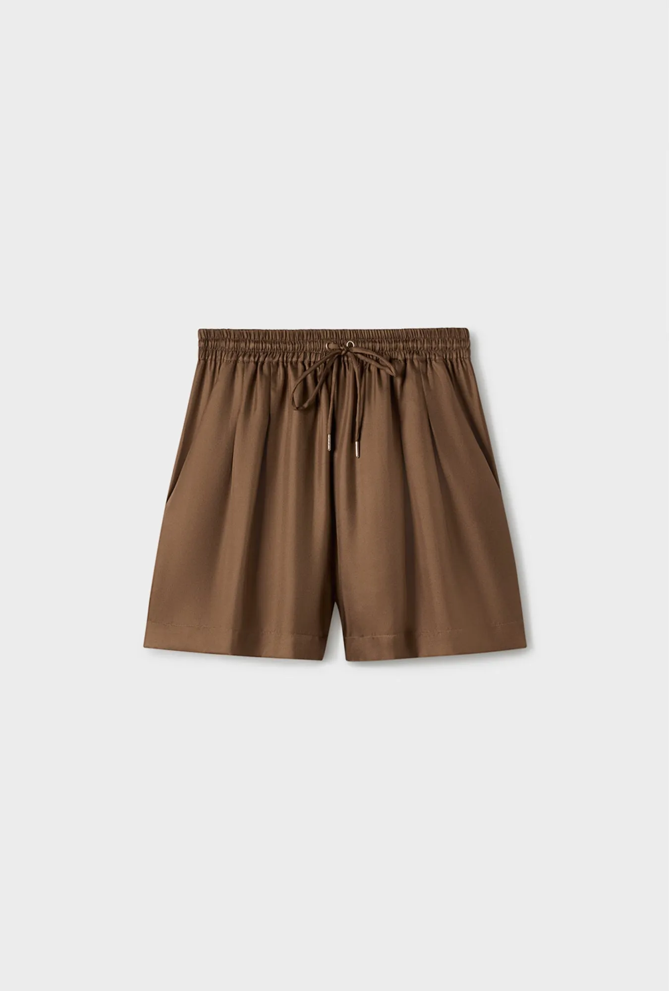 TWILL SLOUCH SHORTS DARK EARTH sold by Silk Laundry product image thumbnail 2