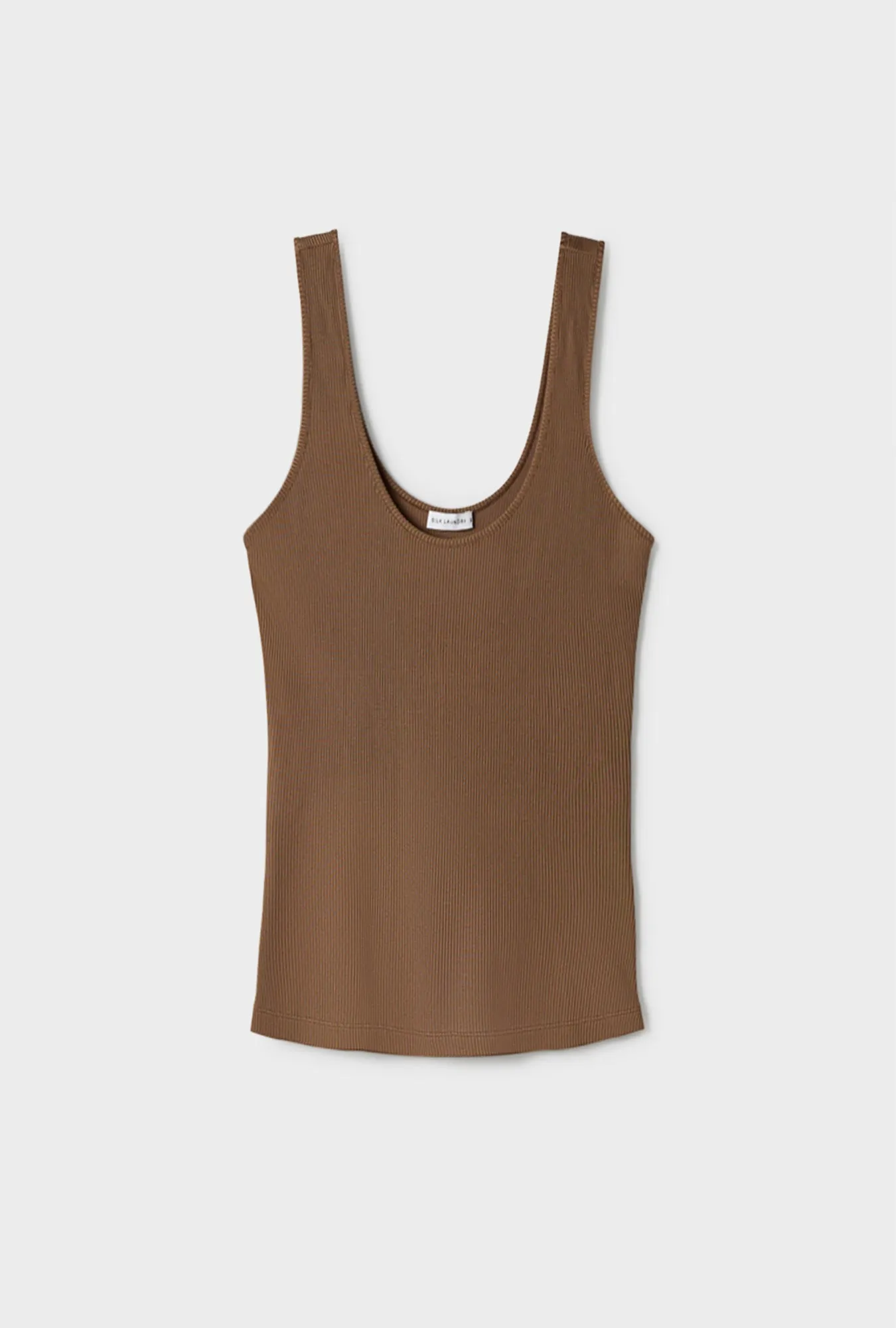 RIBBED TANK DARK EARTH sold by Silk Laundry product image thumbnail 2