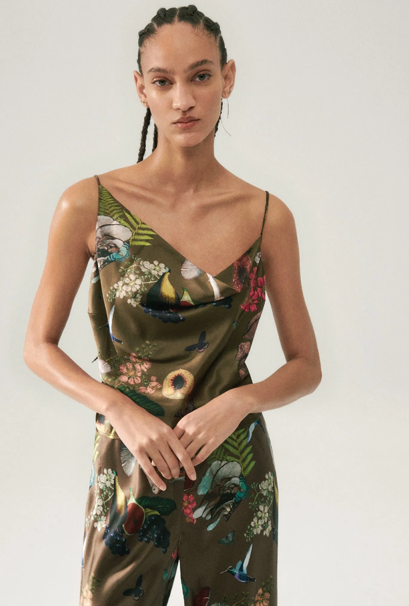 CARRIE CAMI MAGIC MUSHROOM DARK EARTH sold by Silk Laundry product image thumbnail 5