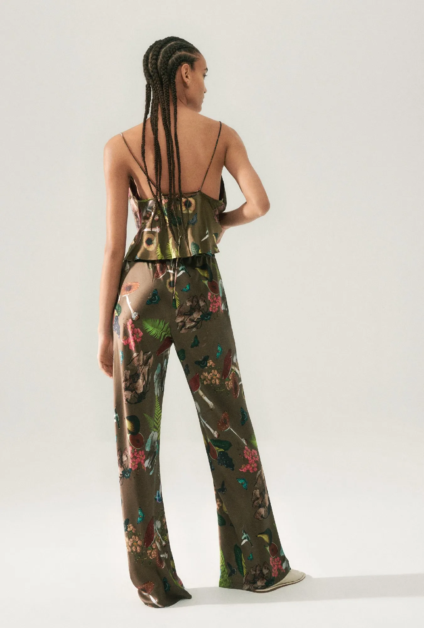 BIAS CUT PANTS MAGIC MUSHROOM DARK EARTH sold by Silk Laundry product image thumbnail 3