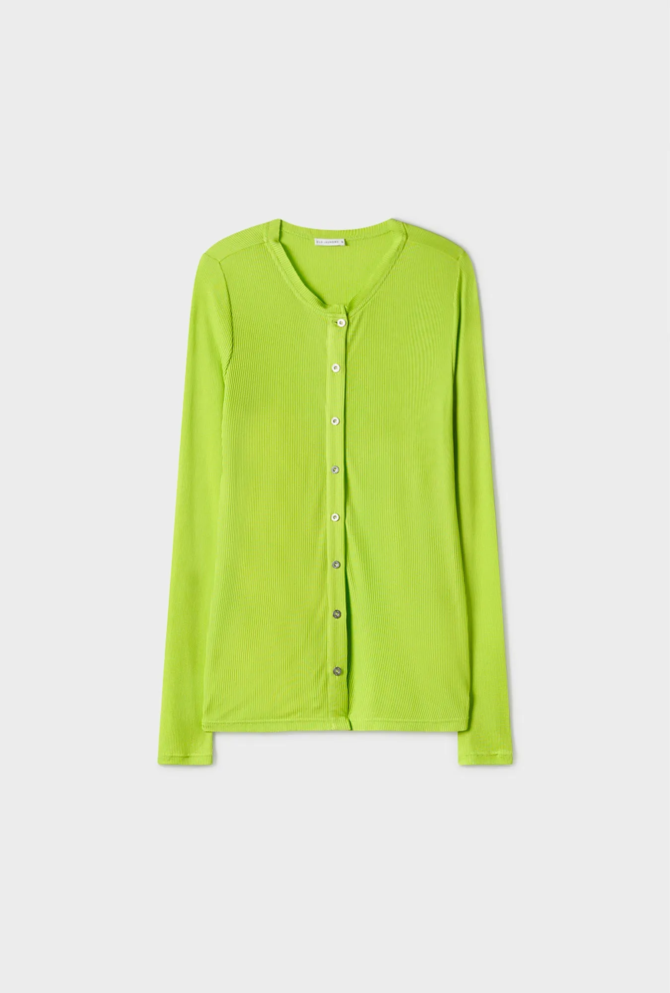 RIBBED KIA CARDIGAN FERN sold by Silk Laundry product image thumbnail 2