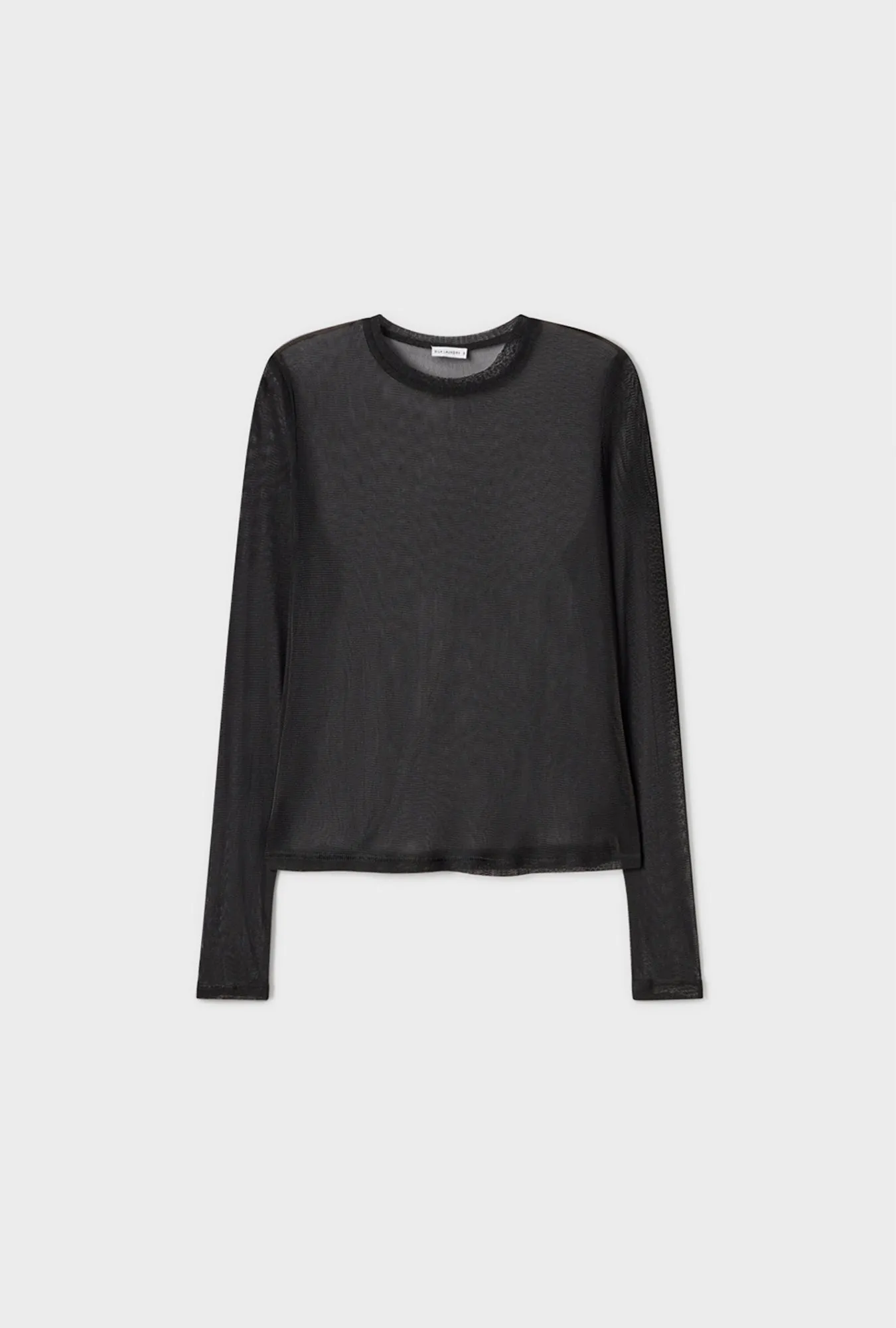 Mesh Long Sleeve Top Black sold by Silk Laundry product image thumbnail 2