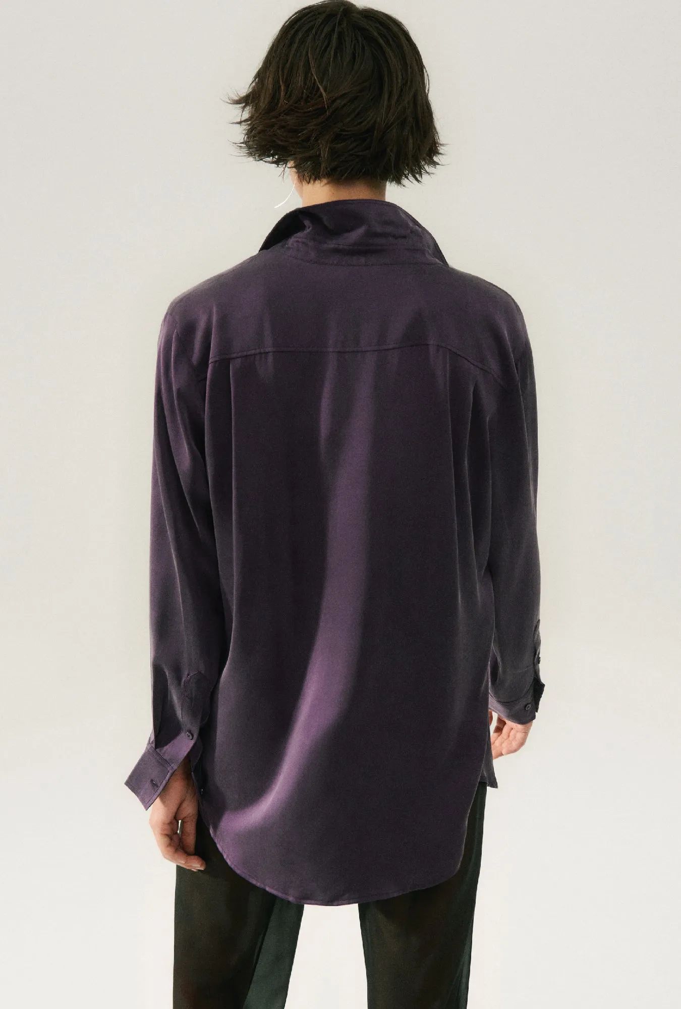 BOYFRIEND SHIRT BLACKBERRY sold by Silk Laundry product image thumbnail 3