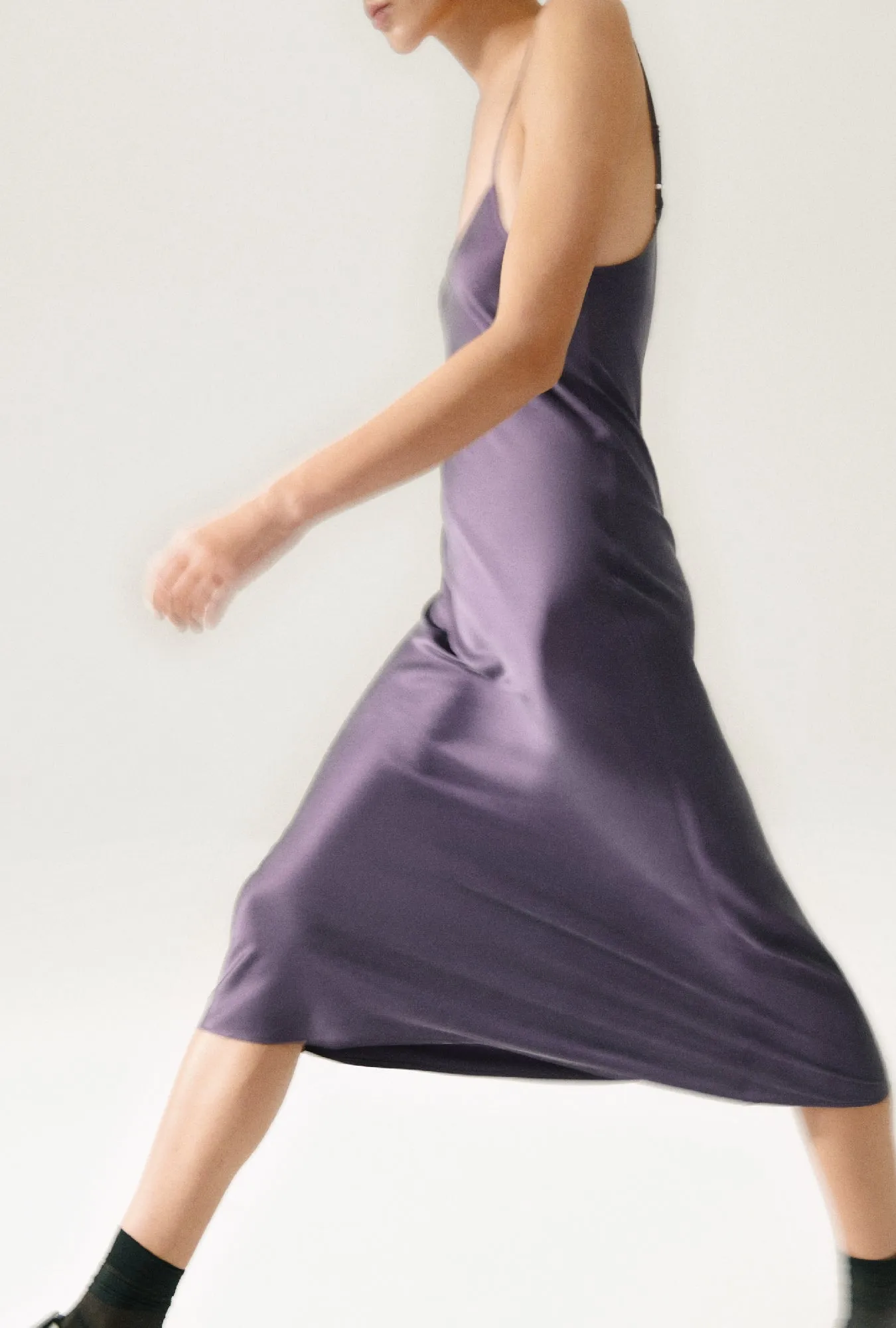 90S SLIP DRESS BLACKBERRY sold by Silk Laundry product image thumbnail 5