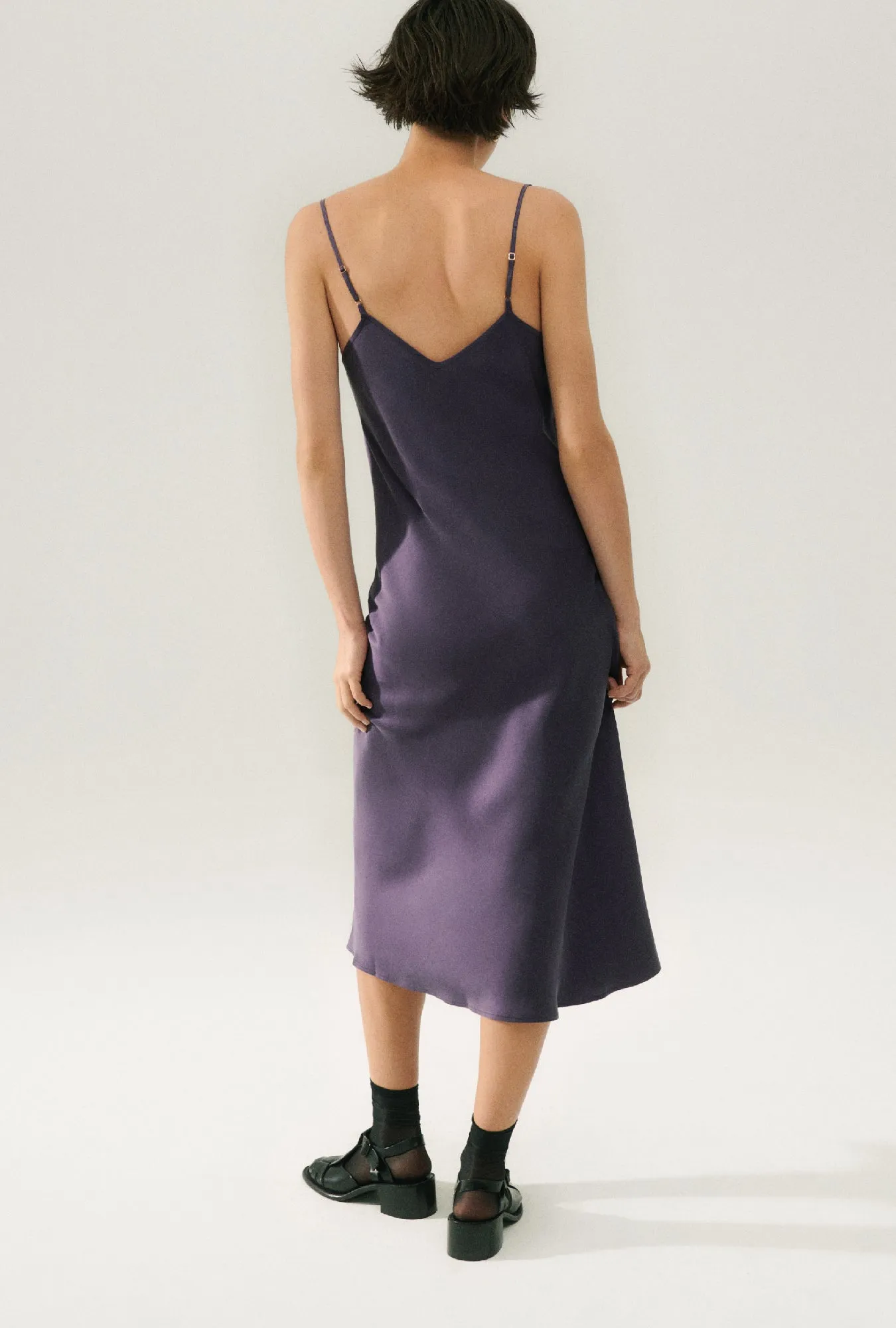 90S SLIP DRESS BLACKBERRY sold by Silk Laundry product image thumbnail 3