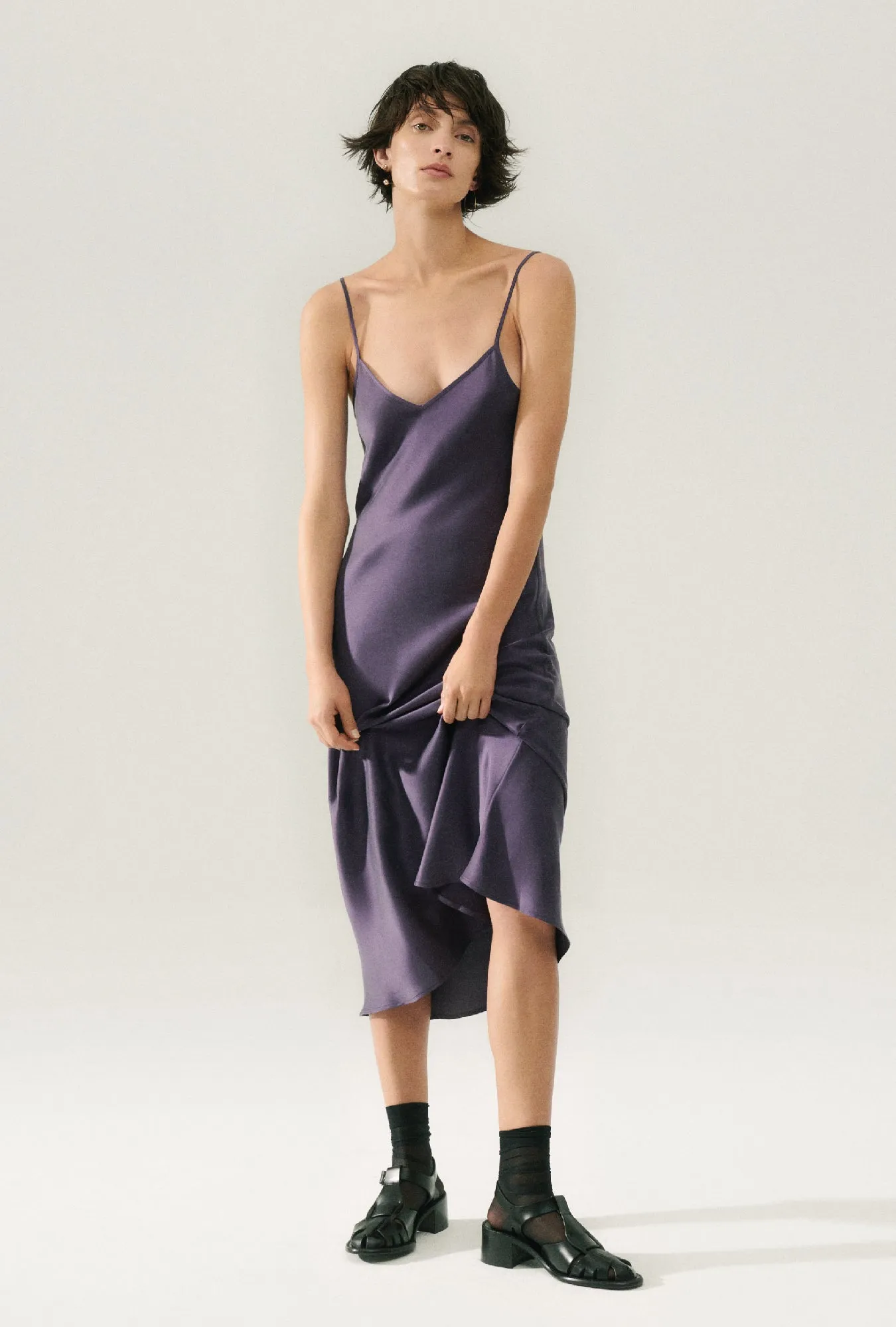 90S SLIP DRESS BLACKBERRY sold by Silk Laundry