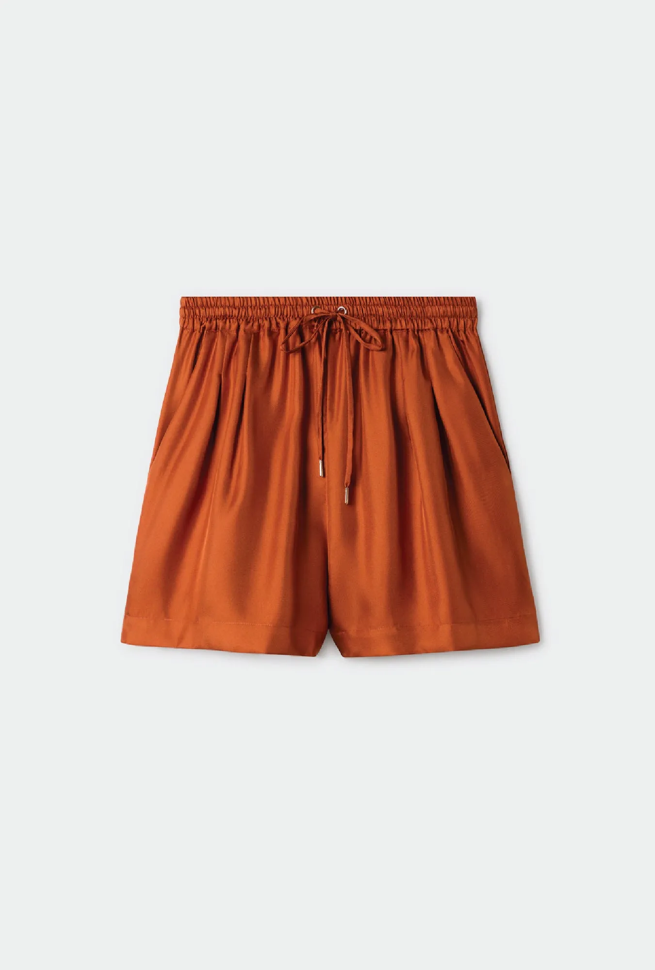 TWILL SLOUCH SHORTS UMBER sold by Silk Laundry product image thumbnail 2