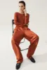 TWILL SLOUCH PANTS UMBER sold by Silk Laundry