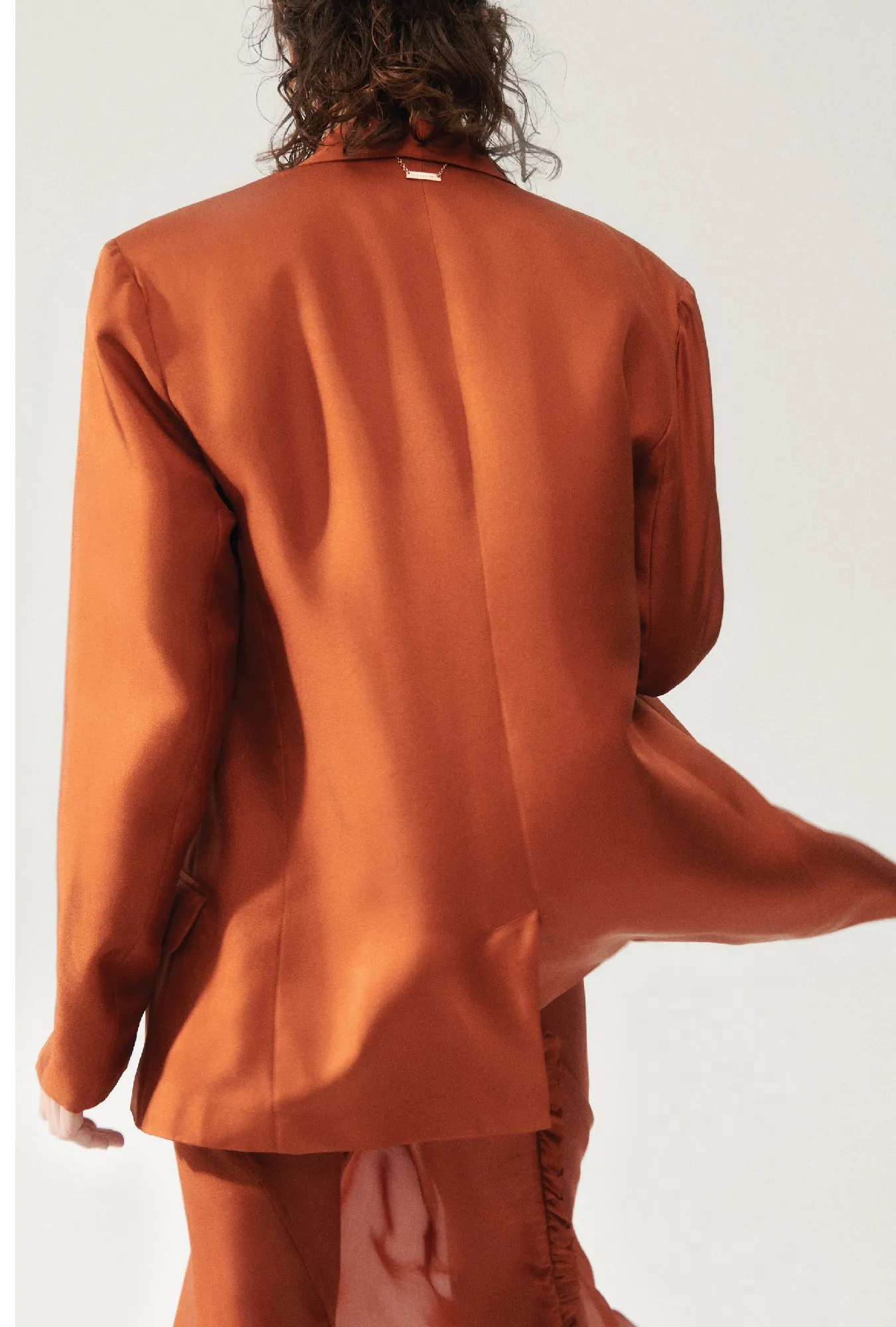 TWILL MIAMI BLAZER UMBER sold by Silk Laundry product image thumbnail 3