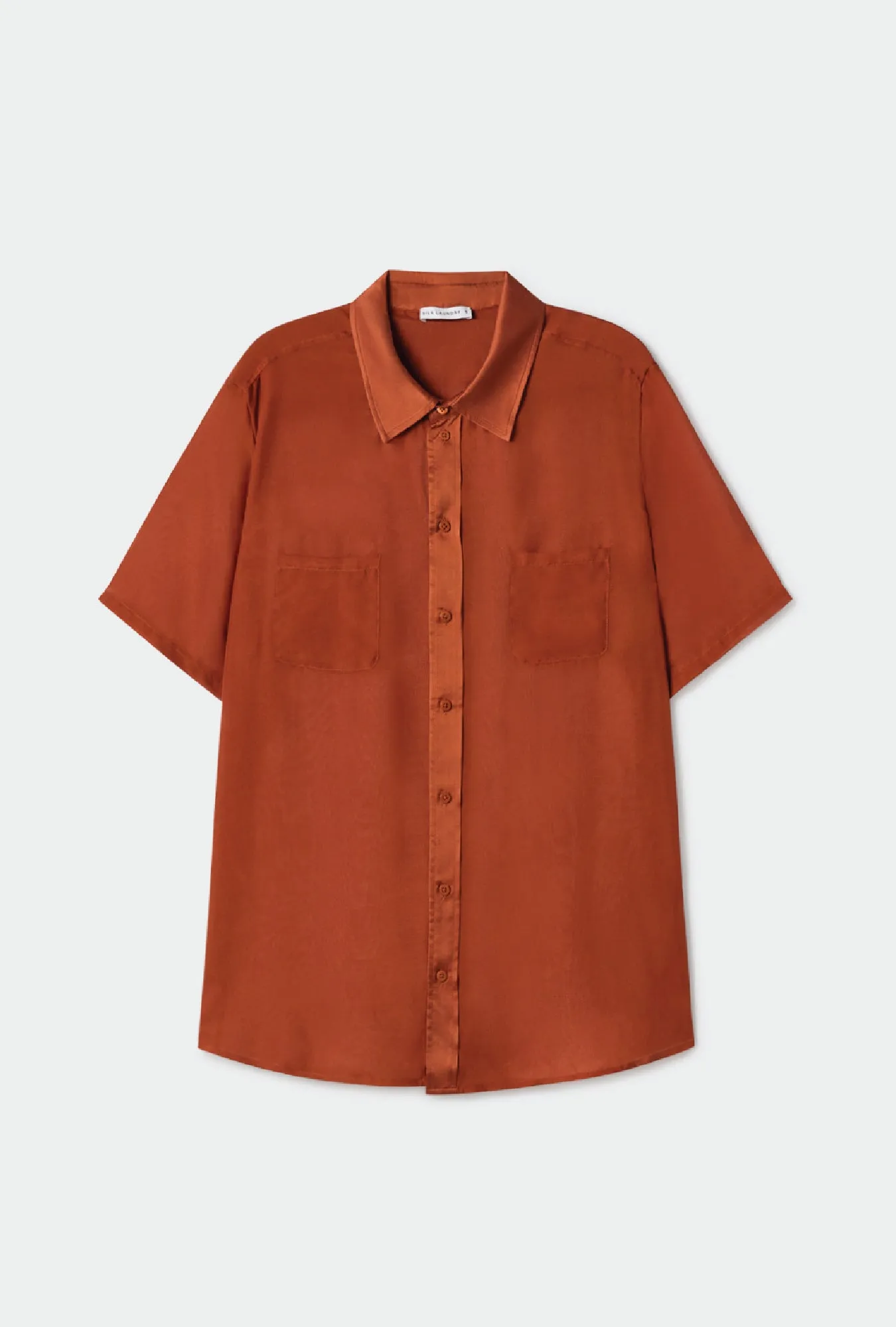CHIFFON SHORT SLEEVE BOYFRIEND SHIRT UMBER sold by Silk Laundry product image thumbnail 2