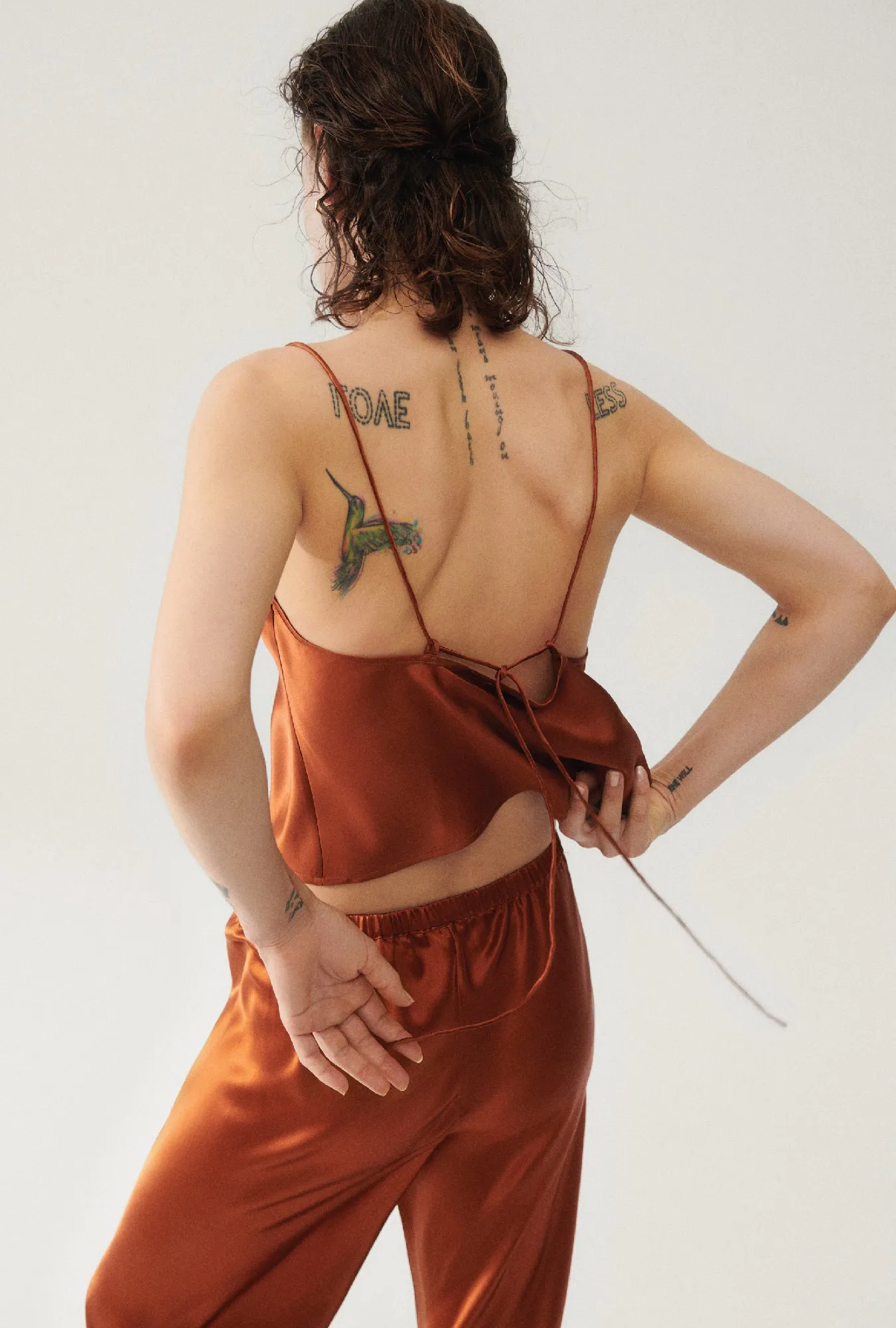 CARRIE CAMI UMBER sold by Silk Laundry product image thumbnail 4