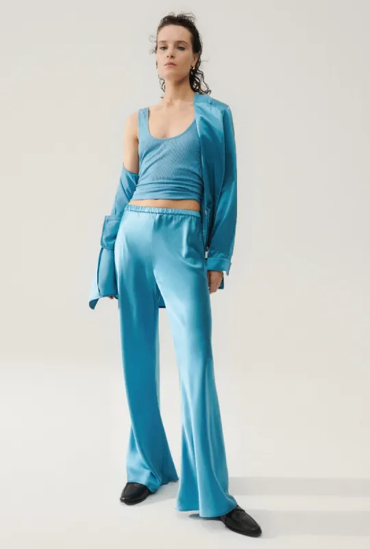 BIAS CUT PANTS LAKE sold by Silk Laundry
