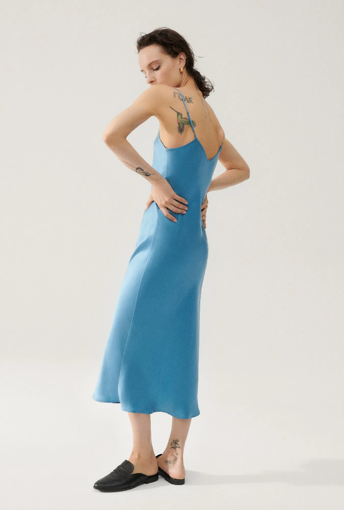 90S SLIP DRESS LAKE sold by Silk Laundry product image thumbnail 3