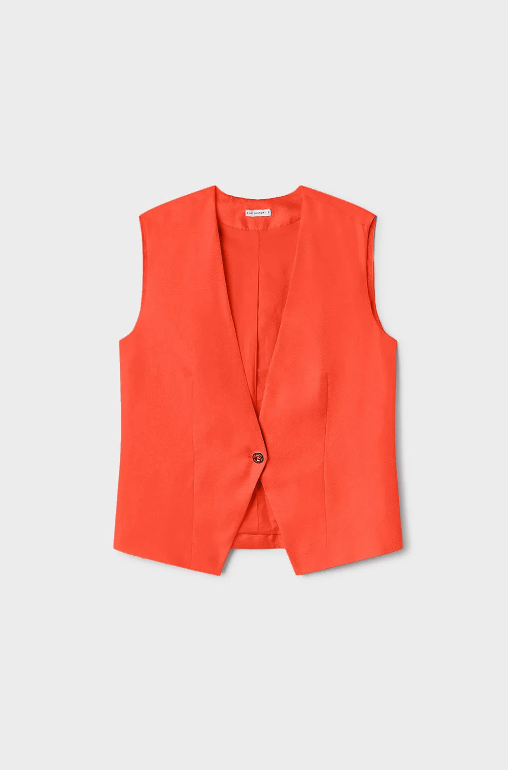 TWILL SLOUCH VEST POPPY sold by Silk Laundry product image thumbnail 2
