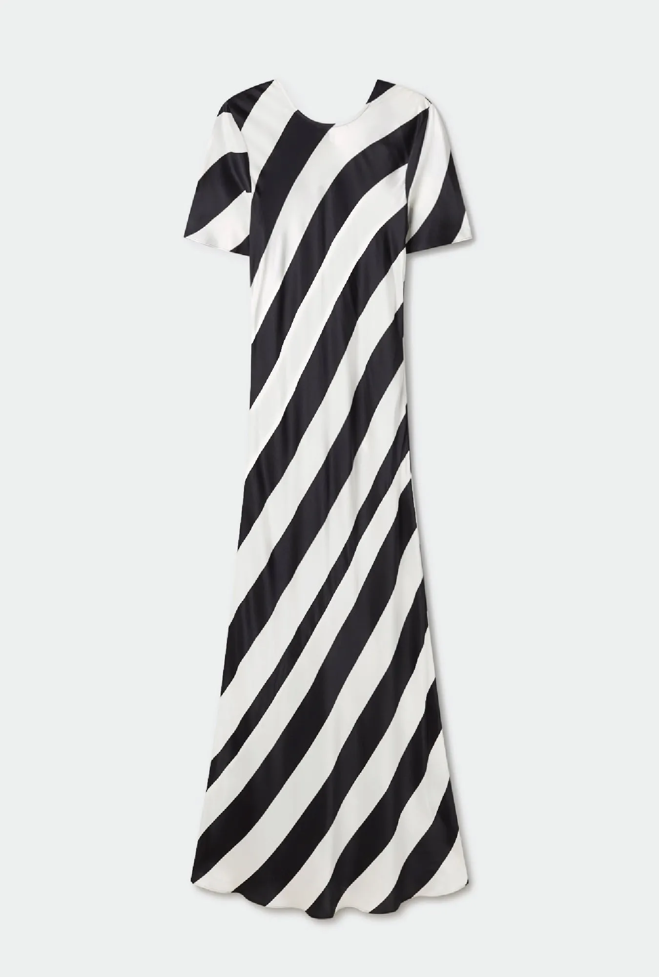 SHORT SLEEVE BIAS DRESS BLACK STRIPE sold by Silk Laundry product image thumbnail 2