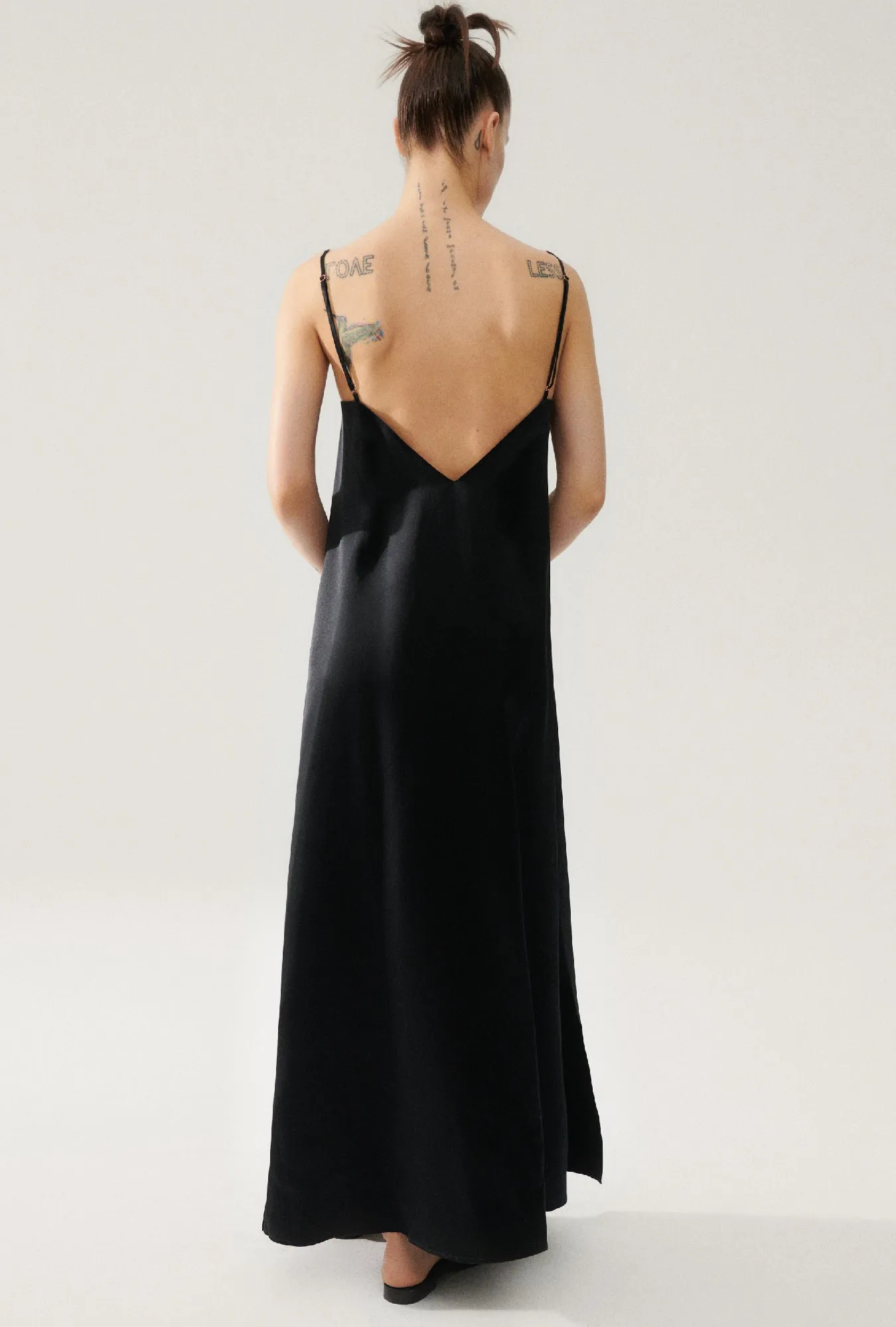 HEAVY A-LINE DRESS BLACK sold by Silk Laundry product image thumbnail 2