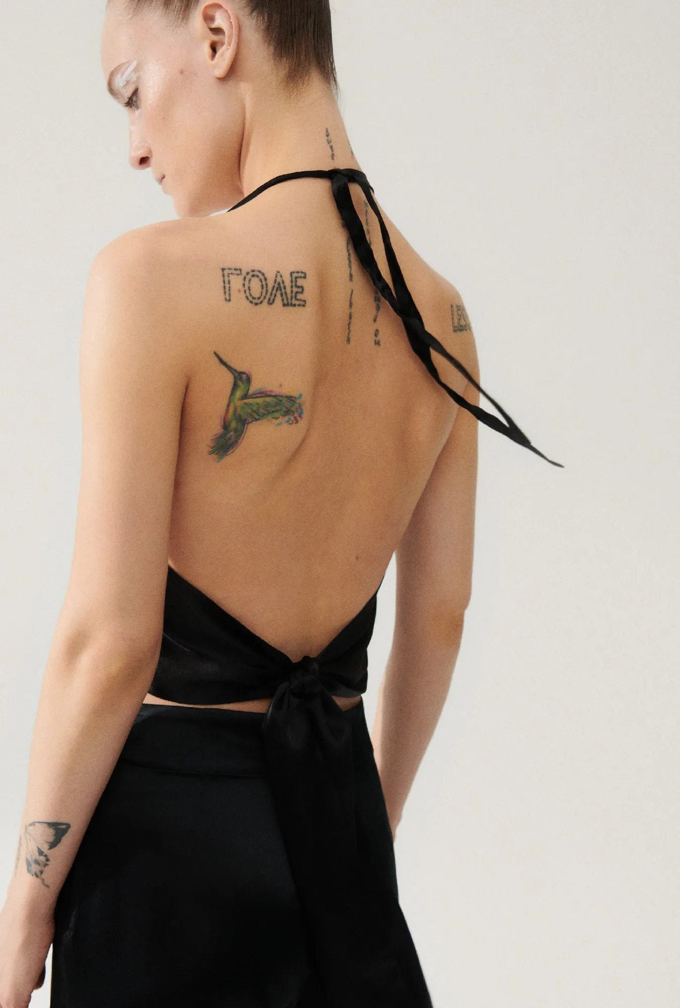 HALTER TOP BLACK STRIPE sold by Silk Laundry product image thumbnail 3