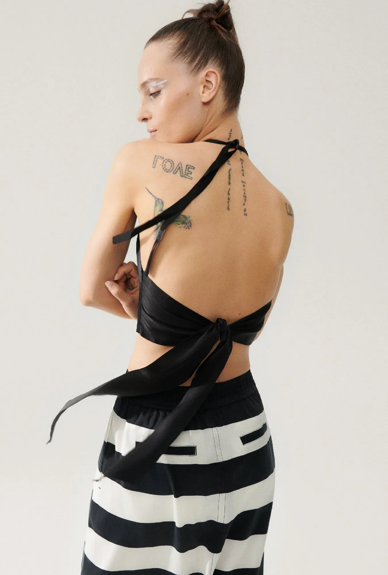 HALTER TOP BLACK sold by Silk Laundry product image thumbnail 3