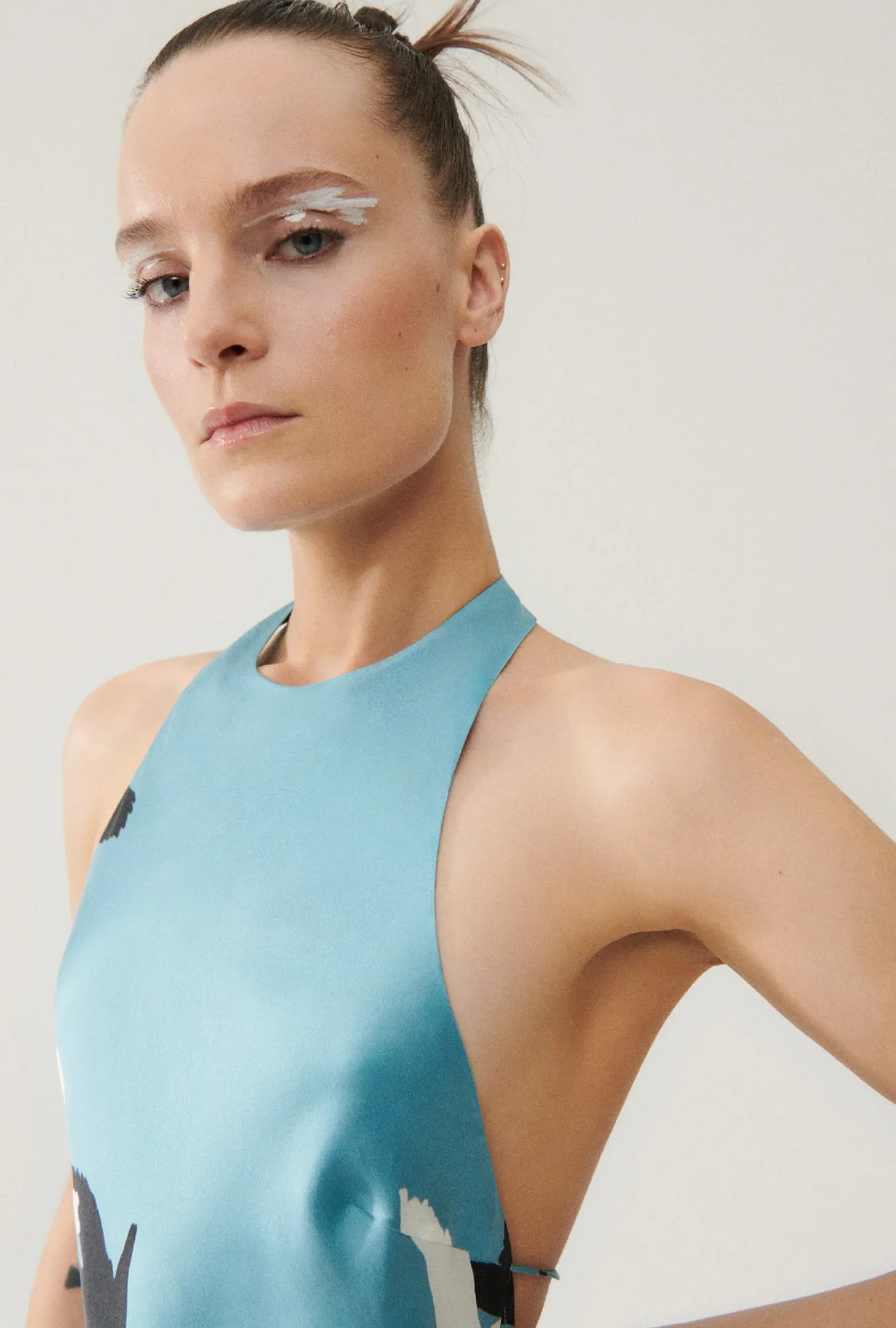 HALTER DRESS SWANS sold by Silk Laundry product image thumbnail 2