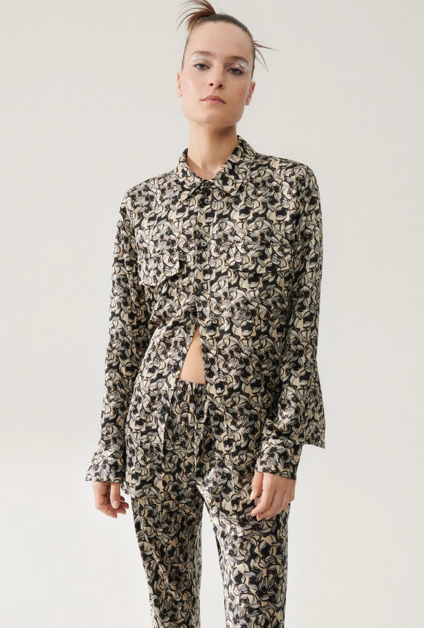 BOYFRIEND SHIRT PELICANS sold by Silk Laundry