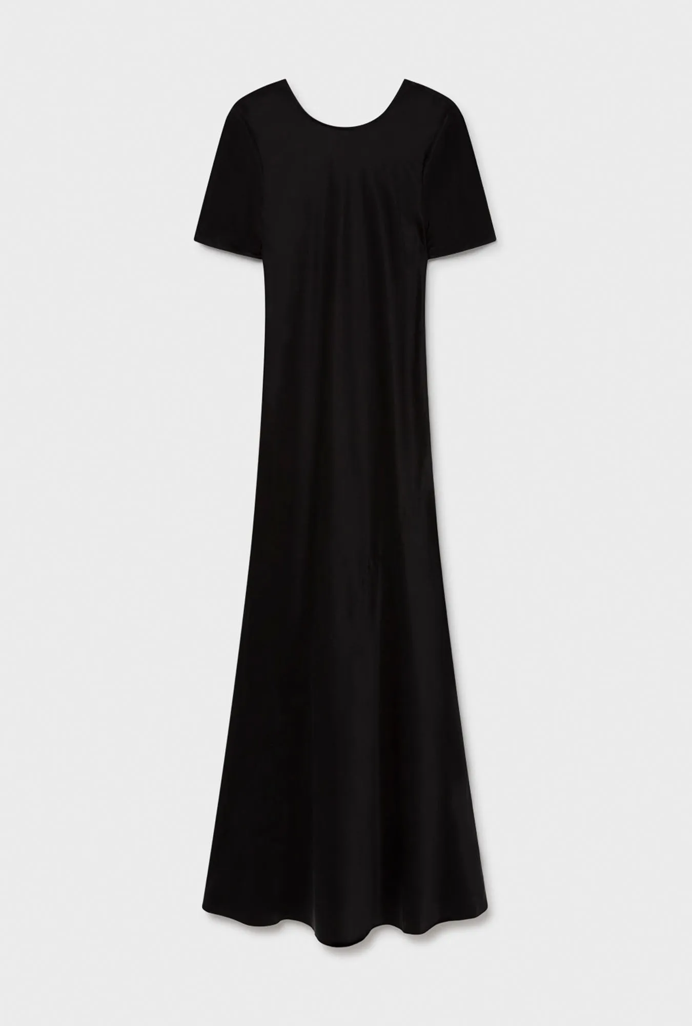 Short Sleeve Bias Dress Black sold by Silk Laundry