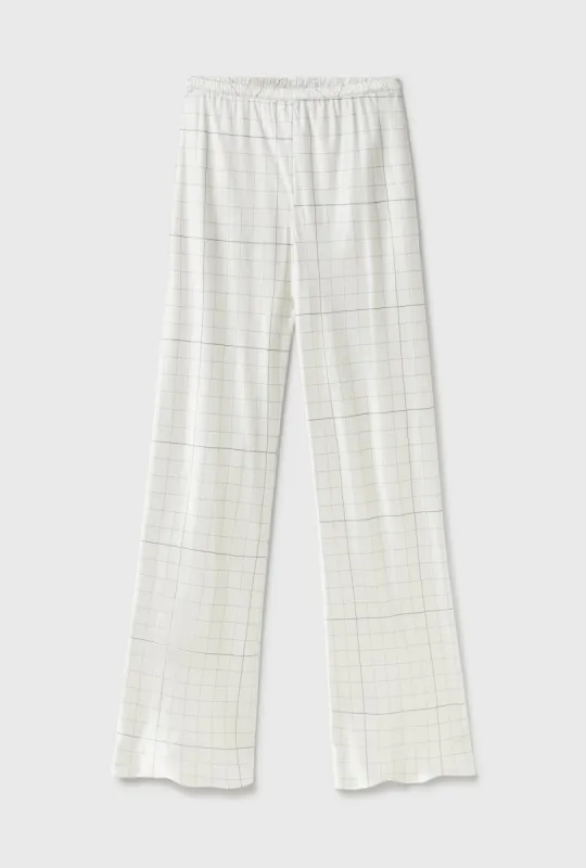 BIAS CUT PANTS GRID sold by Silk Laundry
