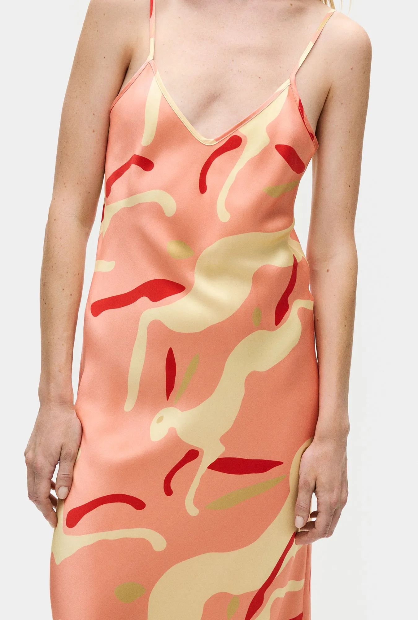 90S Slip Dress Rabbit Amaranth sold by Silk Laundry product image thumbnail 3