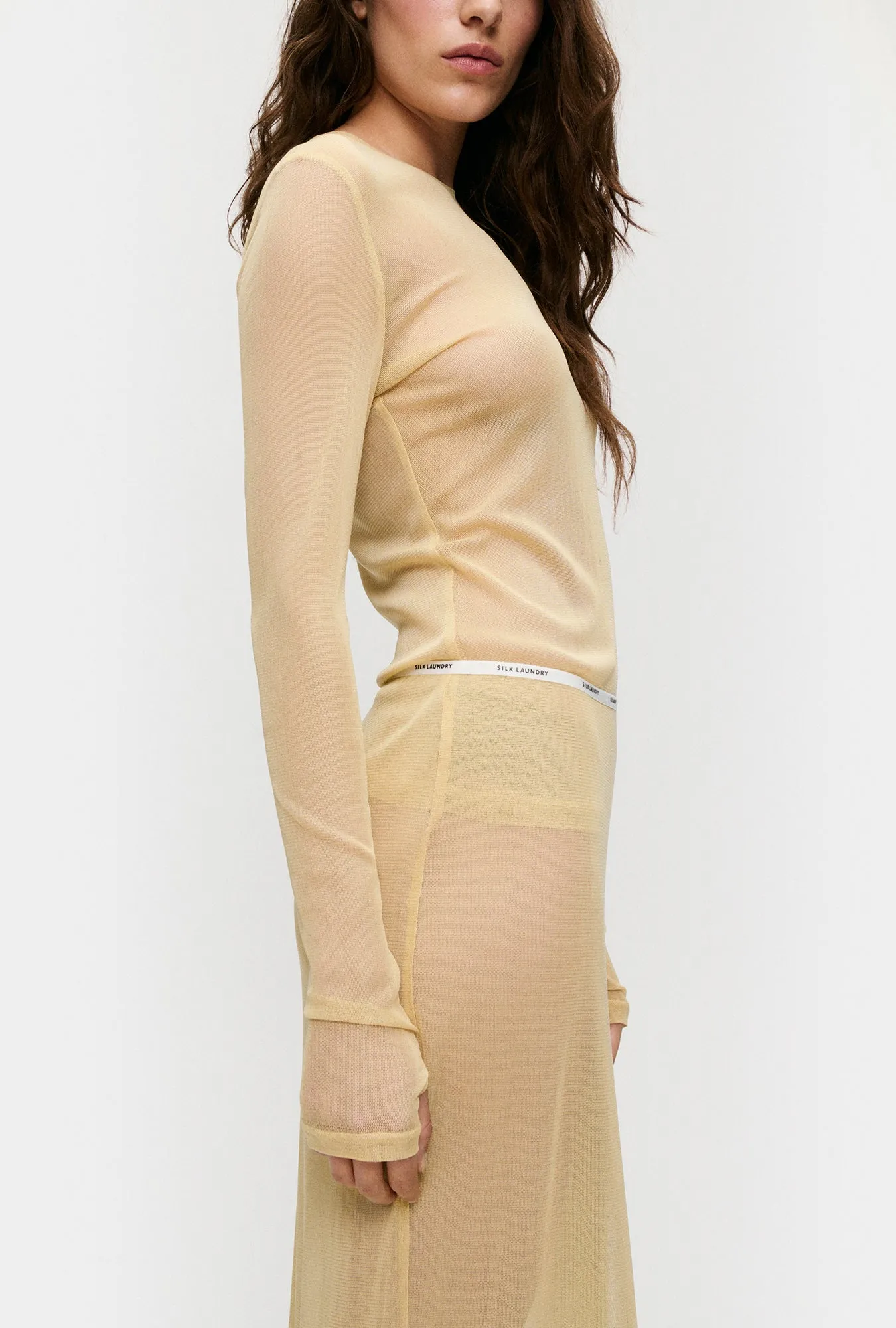 Mesh Skirt Shell sold by Silk Laundry product image thumbnail 4