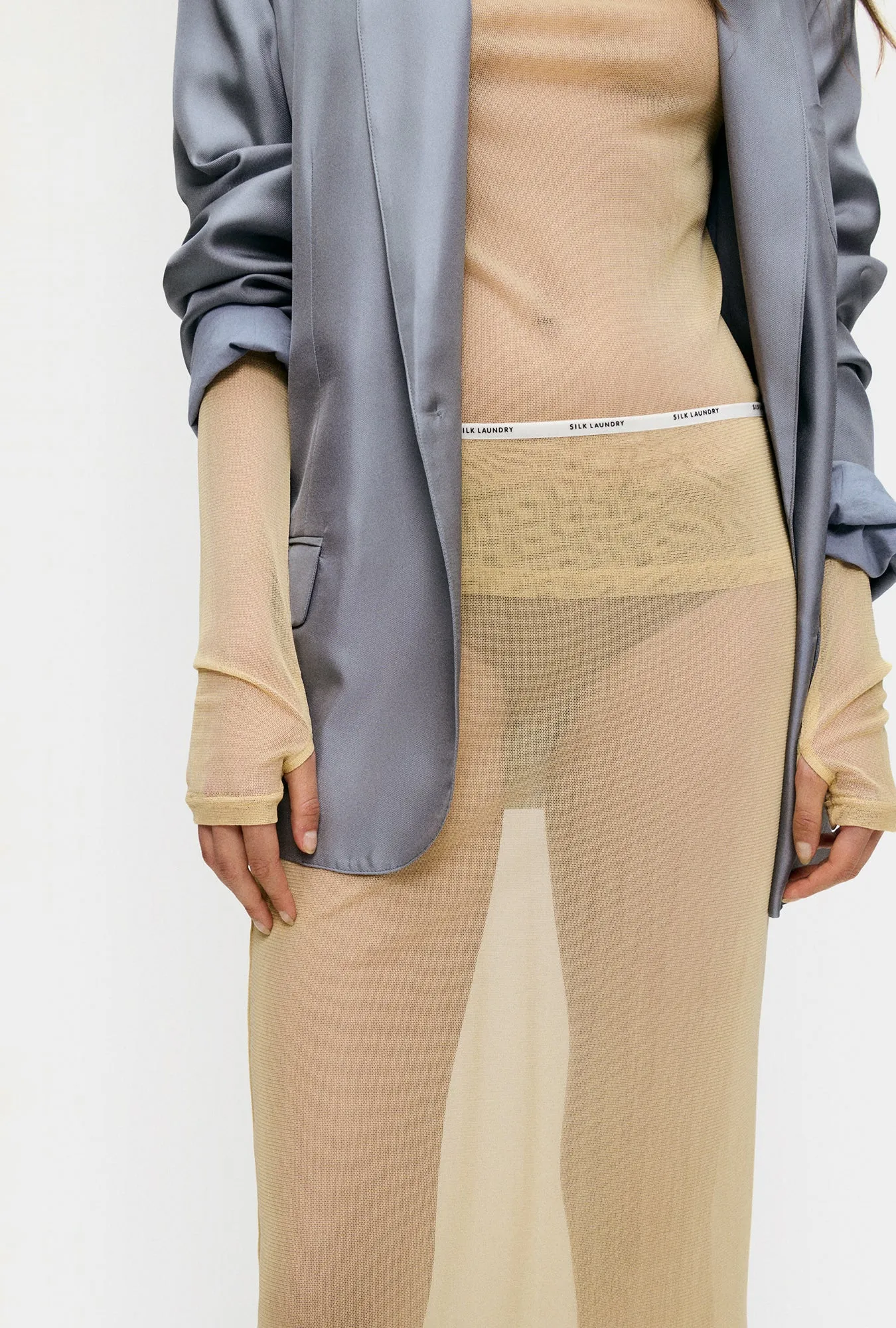 Mesh Skirt Shell sold by Silk Laundry