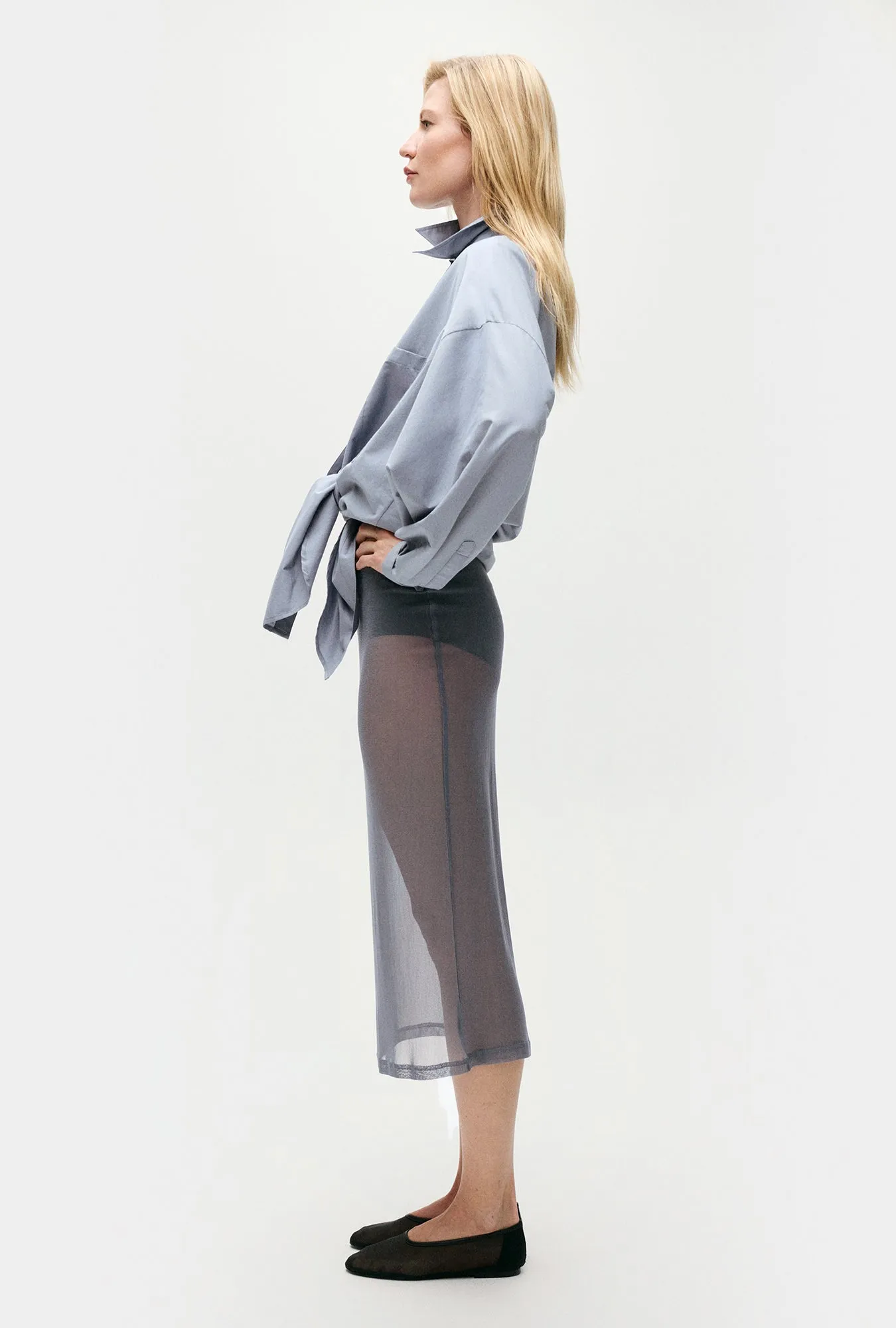 MESH SKIRT STORM sold by Silk Laundry product image thumbnail 4