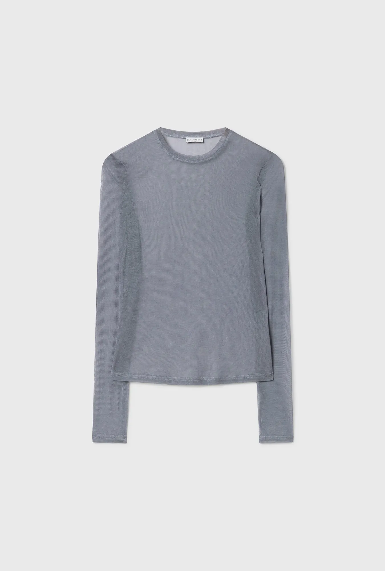 MESH LONG SLEEVE TOP STORM sold by Silk Laundry product image thumbnail 2