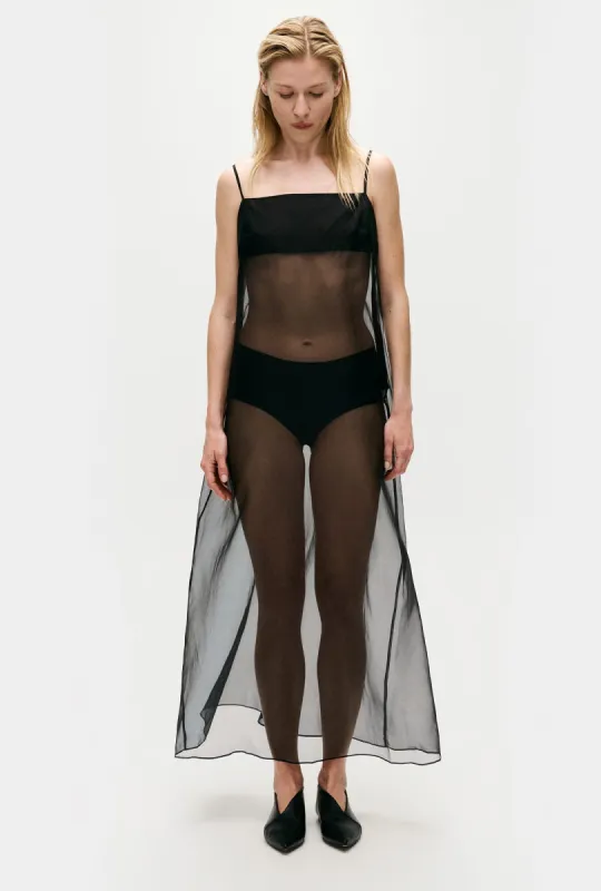 ORGANZA A-LINE DRESS BLACK sold by Silk Laundry