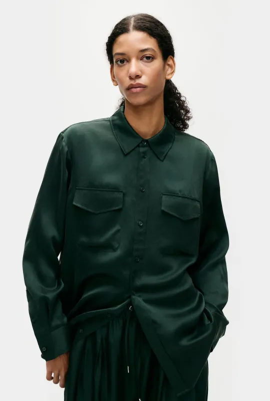 BOYFRIEND SHIRT SCARAB sold by Silk Laundry