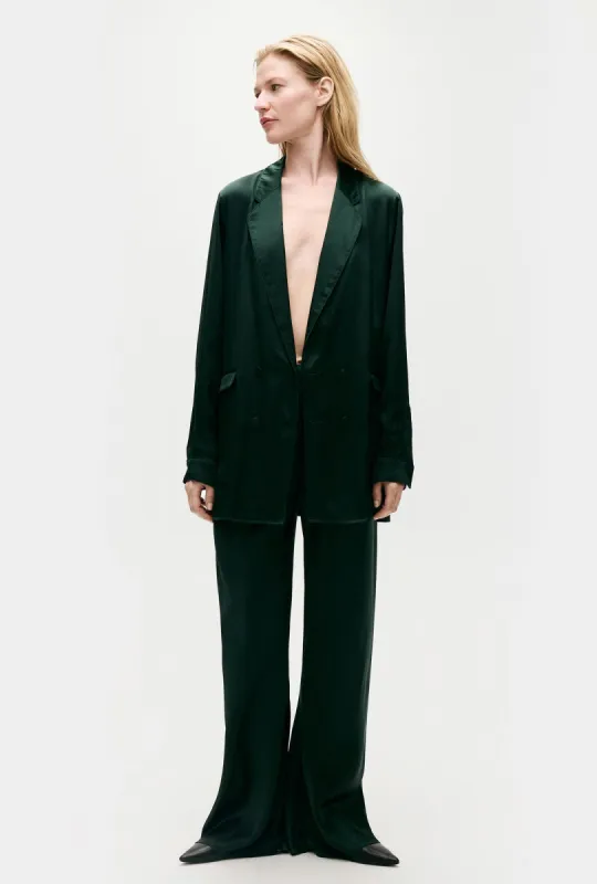 BIAS CUT PANTS SCARAB sold by Silk Laundry