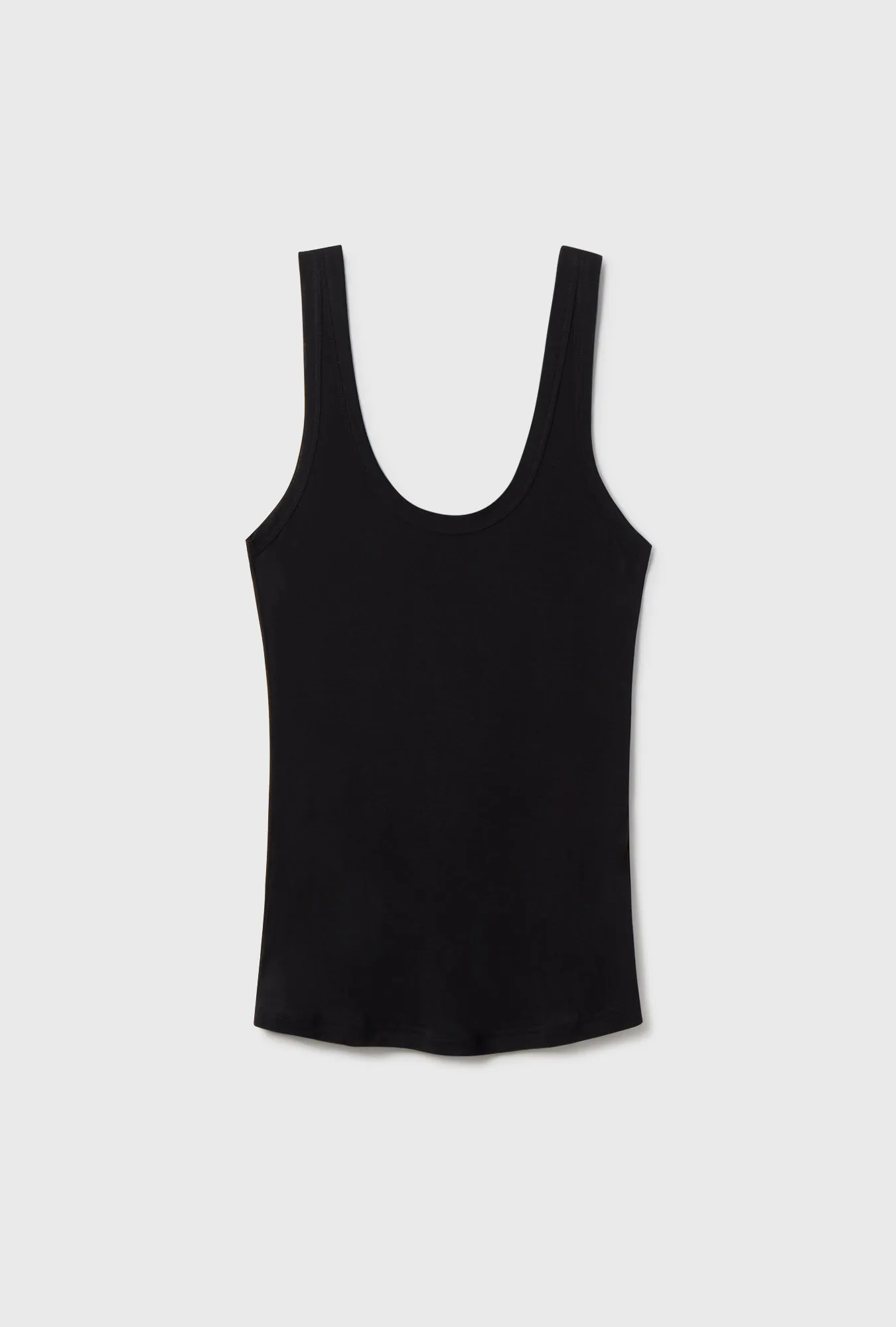 Jersey Modal Scoop Tank Black sold by Silk Laundry product image thumbnail 2