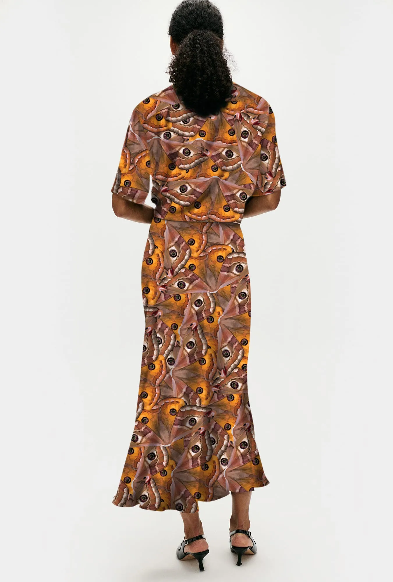 Long Bias Cut Skirt Wingspan sold by Silk Laundry product image thumbnail 3