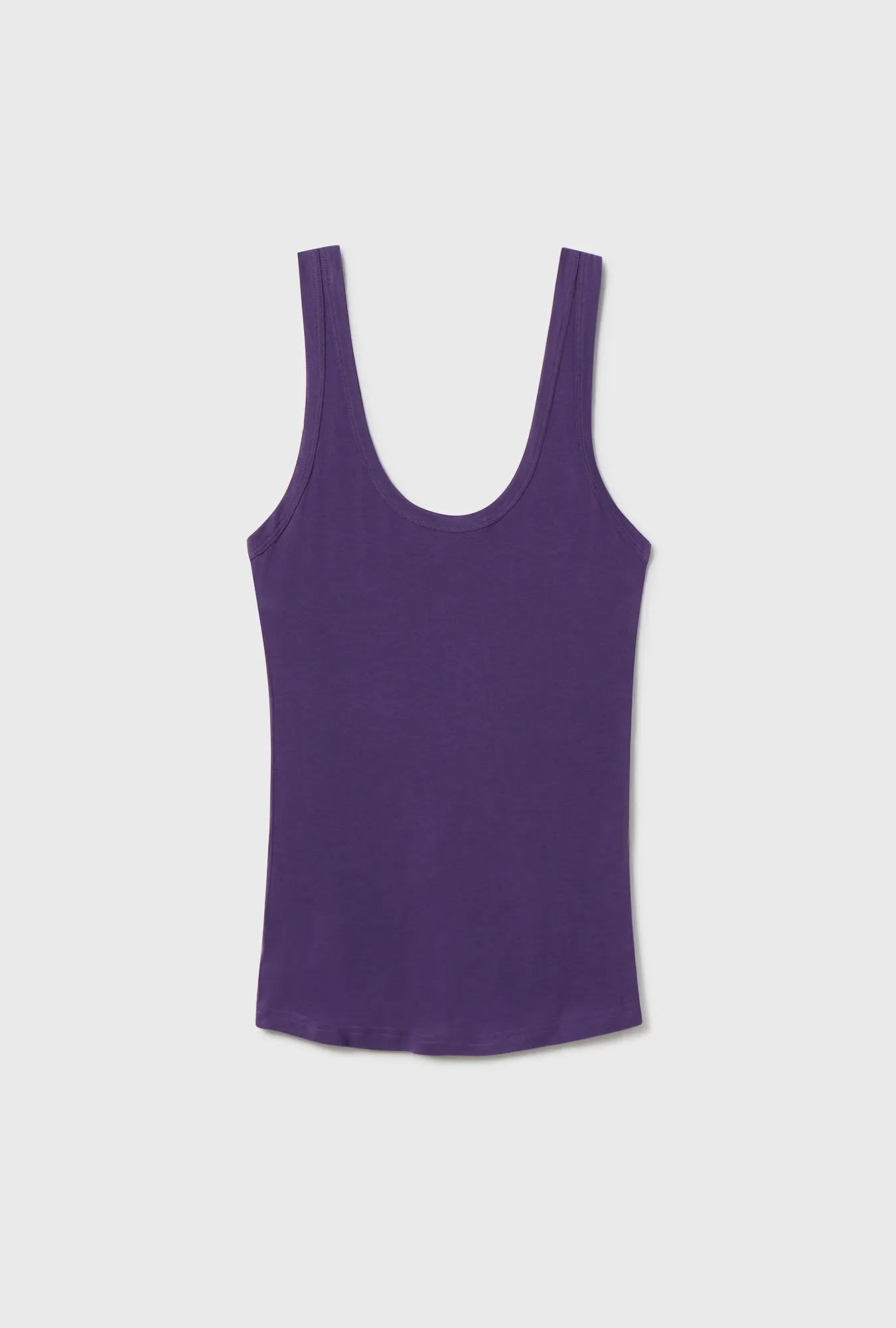 Jersey Modal Scoop Tank Nightshade sold by Silk Laundry product image thumbnail 2