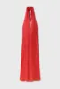 CLIP SILK WRAP SKIRT GERANIUM sold by Silk Laundry