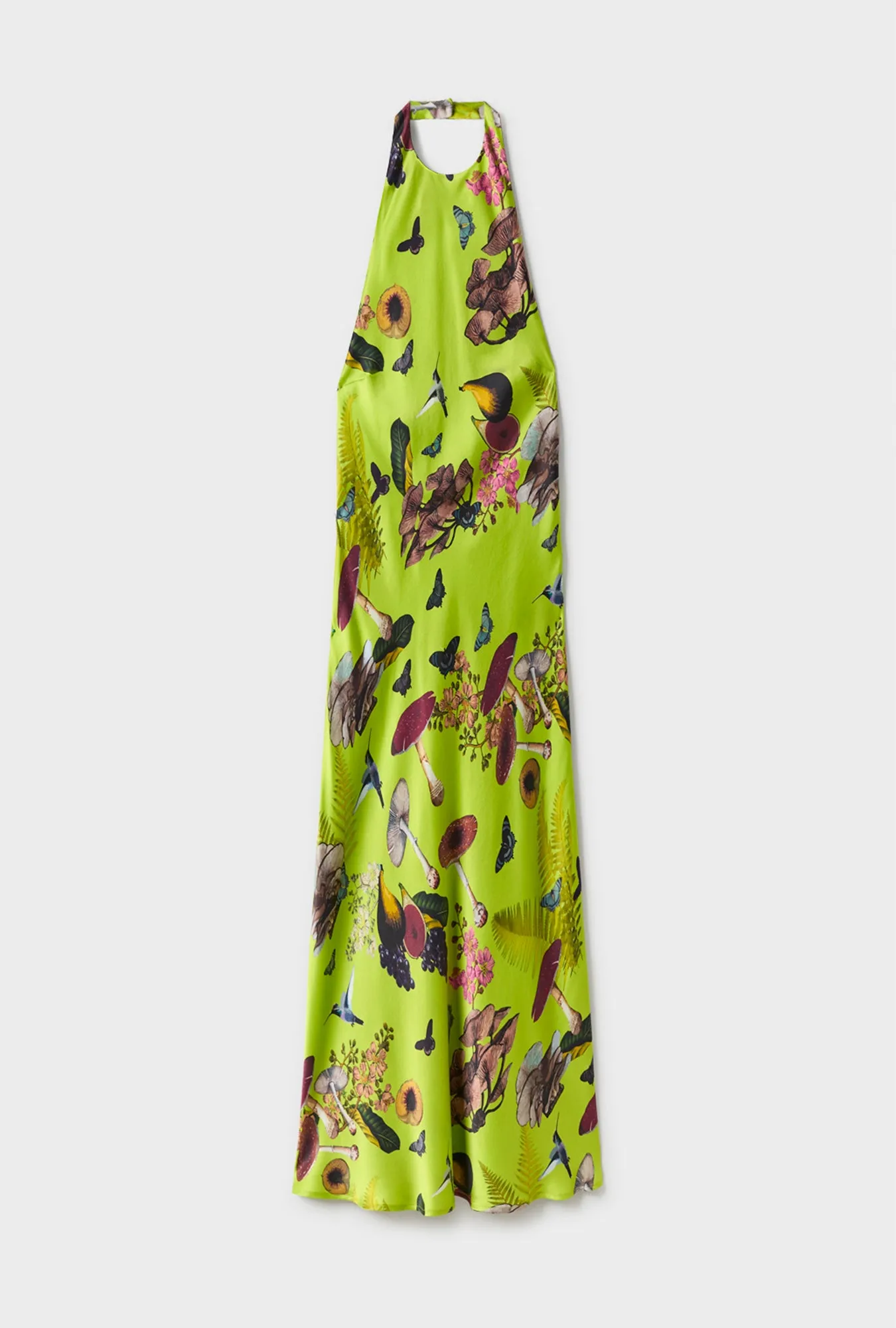 HALTER DRESS MAGIC MUSHROOM FERN sold by Silk Laundry product image thumbnail 2