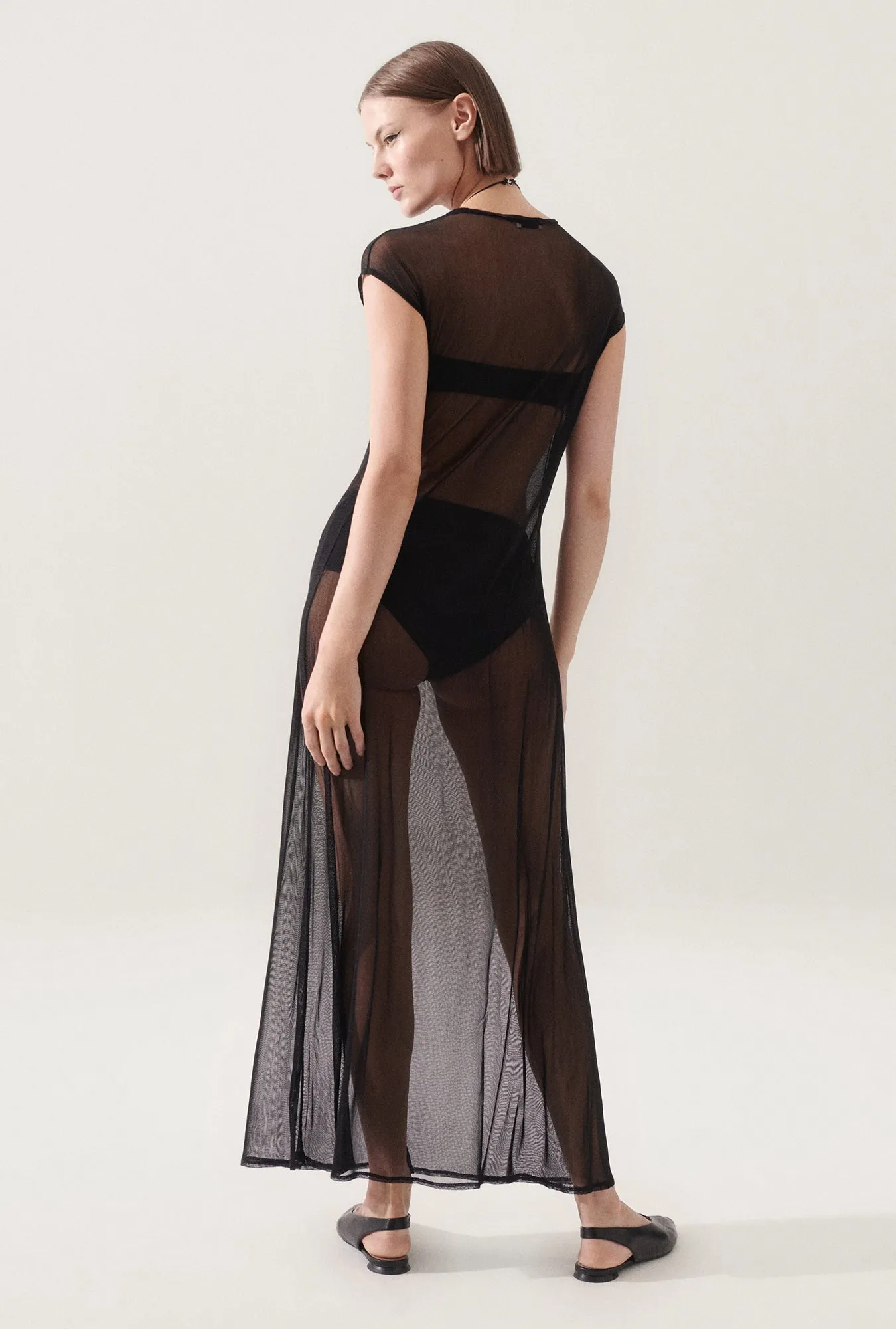 SILK MESH DRESS BLACK sold by Silk Laundry product image thumbnail 3