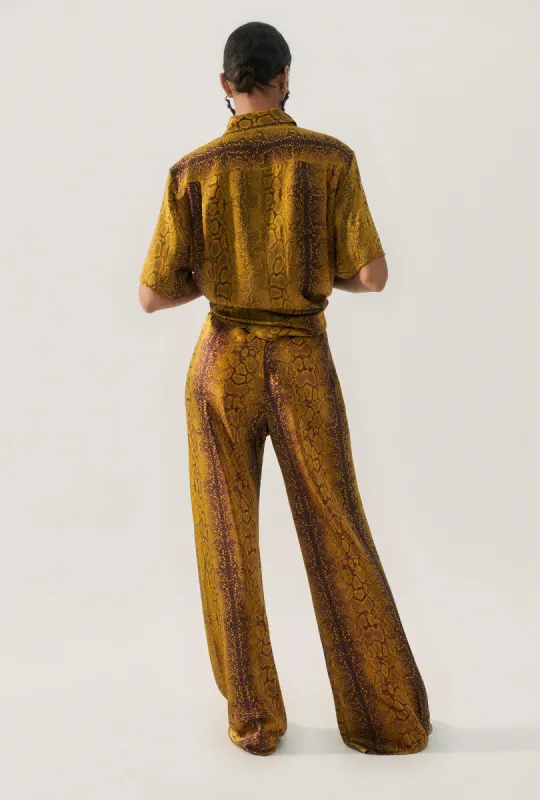 BIAS CUT PANTS SNAKE SKIN sold by Silk Laundry