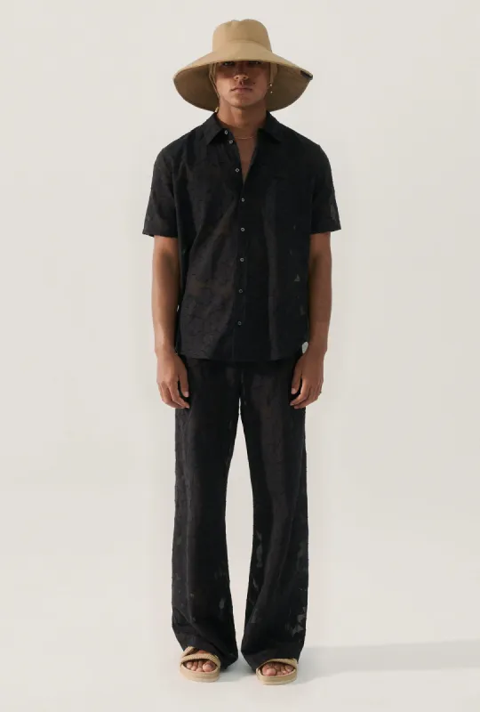 CLIP SILK BIAS CUT PANTS BLACK sold by Silk Laundry