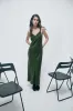 DECO RUCHED DRESS CEDAR sold by Silk Laundry