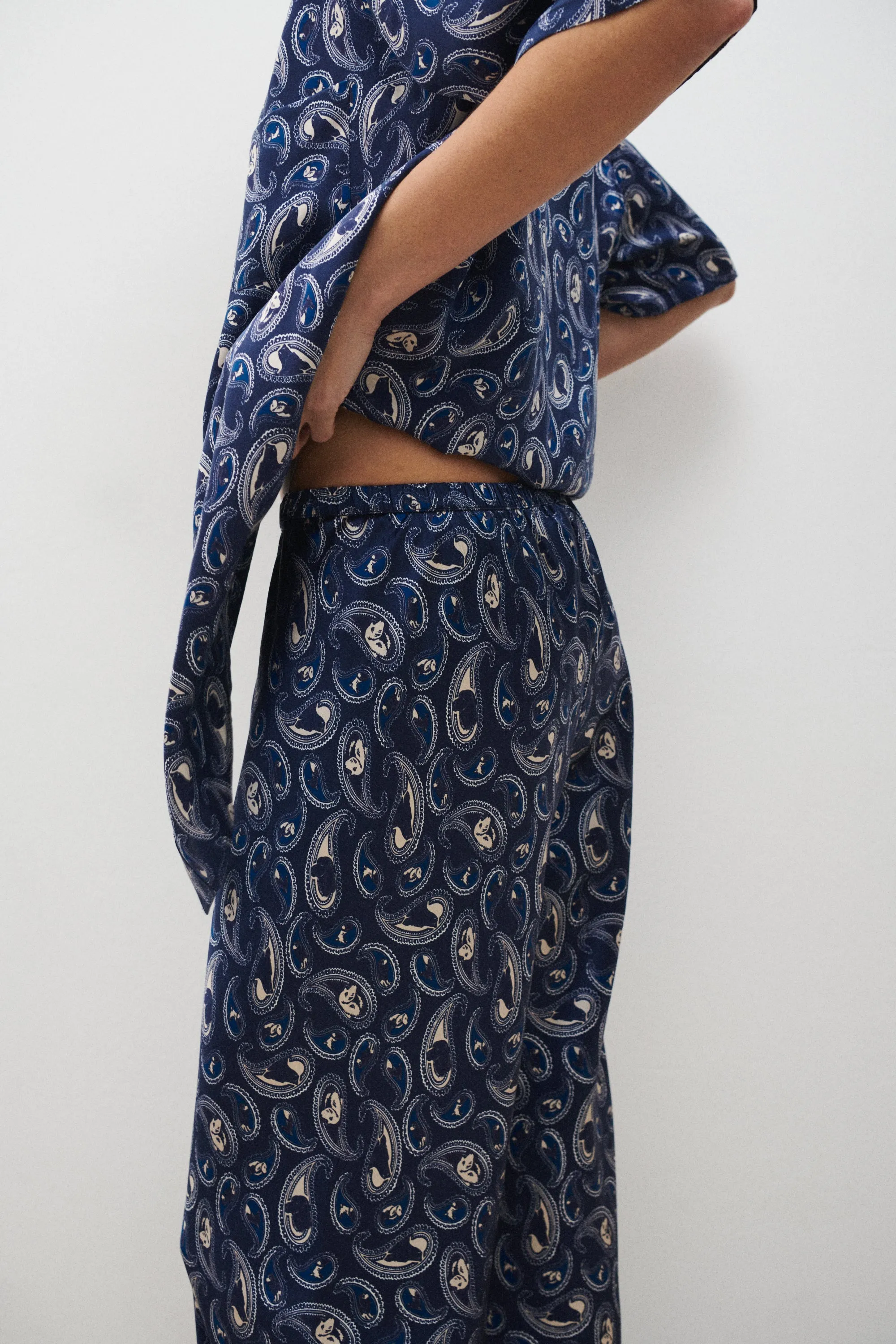 Bias Cut Pants Hounds Paisley sold by Silk Laundry product image thumbnail 4