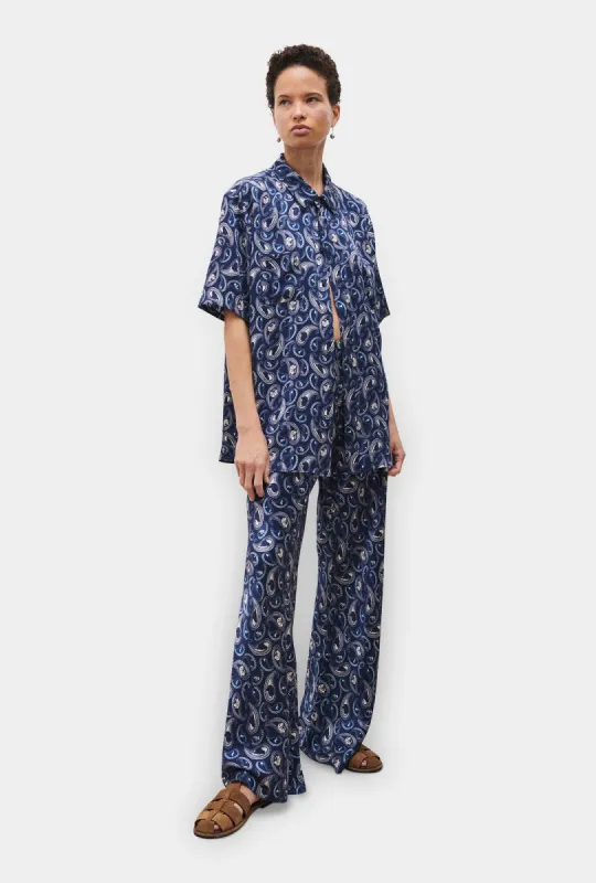 BIAS CUT PANTS HOUNDS PAISLEY sold by Silk Laundry