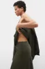 LONG BIAS CUT SKIRT PINE sold by Silk Laundry