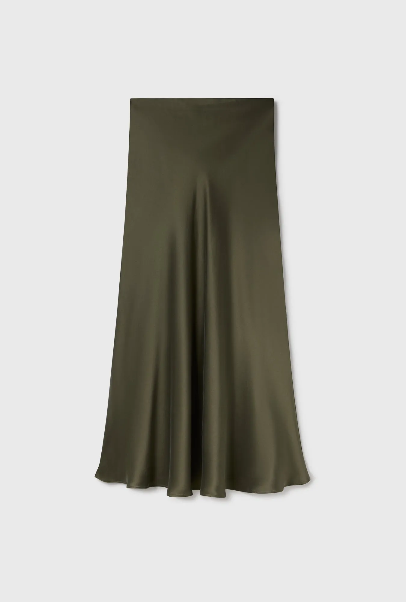 Long Bias Cut Skirt Pine sold by Silk Laundry product image thumbnail 4