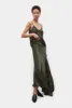 LONG BIAS CUT SKIRT PINE sold by Silk Laundry