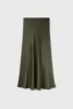 LONG BIAS CUT SKIRT PINE sold by Silk Laundry